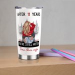 Personalizzato You're Still Hotter Than This Coffee 20oz Tumbler in acciaio inossidabile con nomi di coppia Regalo di San Valentino per l'anniversario