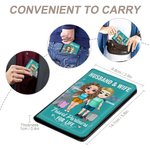 Henkilökohtainen värikartta Travel Partners for Life Passport Cover Vuosipäivä Ystävänpäivä Travel lahja pariskunnalle