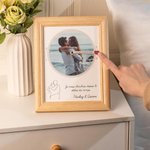 Cadre Photo en Bois Personnalisé avec Photo et Texte Cadeau de Saint-Valentin pour Couple Le Meilleur est Encore à Venir