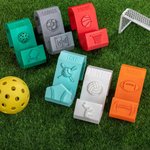 Personalised Multicolour Pickleball Baseball Ball Bag Hook Fence Hanging with Name 3D Print Sport Accessories Gift for Ball Game Lover