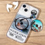 Foto personalizzata Custodia per iPhone con 2 dischi CD sostituibili Regalo di compleanno per gli amanti dei dischi musicali