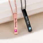 Paire de Colliers Couple Personnalisés avec Gravure Texte Cadeau Anniversaire de Mariage Saint-Valentin