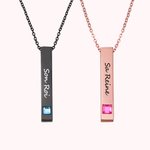 Paire de Colliers Couple Personnalisés avec Gravure Texte Cadeau Anniversaire de Mariage Saint-Valentin