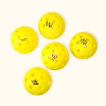 Personalized 40 Holes Pickleball with Name Photo and Logo Birthday Sports Gift for Pickleball Lovers