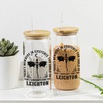 Personalisierte Flying Dragon 20oz Lebensmittelqualität Glas Becher mit Deckel und Strohhalm Geburtstag Geschenk für Buchliebhaber Leser