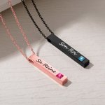 Paire de Colliers Couple Personnalisés avec Gravure Texte Cadeau Anniversaire de Mariage Saint-Valentin