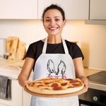 Personalised Cute Bunny Pocket Apron with Name Easter Gift for Family