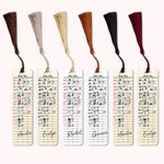Marque-page acrylique rétro personnalisé avec pompon et nom Cadeau d'anniversaire et de rentrée pour les amoureux des livres