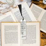 Marque-page acrylique rétro personnalisé avec pompon et nom Cadeau d'anniversaire et de rentrée pour les amoureux des livres