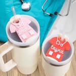 Topper personalizzato multicolore in uniforme medica da campo con stampa 3D per bicchiere Stanley da 30 oz 40 oz Regalo per il medico infermiere