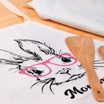 Personalised Cute Bunny Pocket Apron with Name Easter Gift for Family