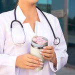 Topper personalizzato multicolore in uniforme medica da campo con stampa 3D per bicchiere Stanley da 30 oz 40 oz Regalo per il medico infermiere