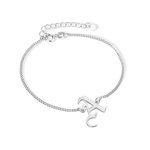 Bracciale gotico personalizzato con iniziali in inglese antico Regalo di compleanno per la festa della mamma per le donne