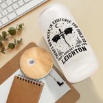 Personalisierte Flying Dragon 20oz Lebensmittelqualität Glas Becher mit Deckel und Strohhalm Geburtstag Geschenk für Buchliebhaber Leser