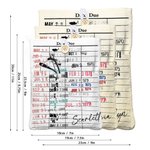 Gepersonaliseerde Retro Datum Boekomslag met Front Pocket en Naam Verjaardag Terug naar School Cadeau voor Boekenliefhebbers Bibliothecaris