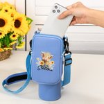 Spersonalizowana torba na butelkę wody Highland Cow z wyjmowanym pokrowcem kompatybilnym z kubkiem Stanley 40oz Prezent urodzinowy dla przyjaciela rodziny