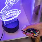 Personalisierte Fußballspieler Illusion LED-Nachtlicht Diverse Farben wechseln mit Fernbedienung & Touch Raumdekoration Geburtstagsgeschenk für Fußball-Liebhaber
