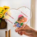 Personalized Watercolour Love You Complete Me Heart Acrylic Plaque with Name and Characters Valentine's Day Anniversary Gift for Couple