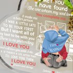 Placca in acrilico personalizzata con nome e caratteri per il soggiorno, regalo di San Valentino e anniversario per la coppia.
