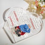 Placca in acrilico personalizzata con nome e caratteri per il soggiorno, regalo di San Valentino e anniversario per la coppia.
