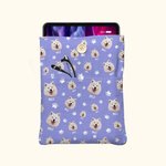 Personalized Colourful Pet Paw Bone Print Photo Book Sleeve Book Cover Protector with Photo Name and Pocket Back to School Gift for Reader Pet Lover