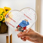 Placca in acrilico personalizzata con nome e caratteri per il soggiorno, regalo di San Valentino e anniversario per la coppia.