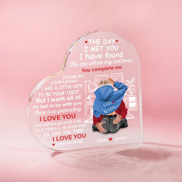 Placca in acrilico personalizzata con nome e caratteri per il soggiorno, regalo di San Valentino e anniversario per la coppia.