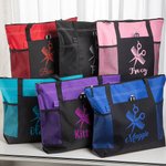Sac à main à fermeture éclair avec nom et ceinture en maille Cadeau de grande capacité pour les coiffeurs et coiffeuses