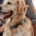 Gepersonaliseerde Silicone AirTag Houder voor Halsband met Gegraveerde Naam Telefoon Nummer Huisdier Portret Benodigdheden Cadeau voor Hond Huisdier Liefhebbers
