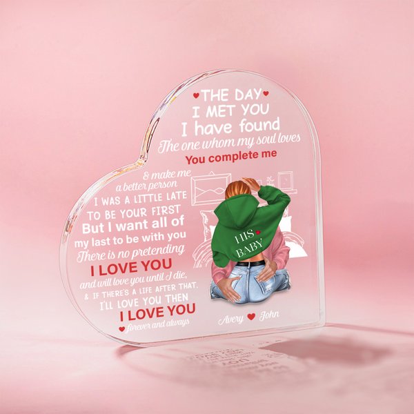 Targa personalizzata in acrilico con nome e caratteri per il letto accogliente, regalo di anniversario di San Valentino per una coppia.