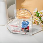 Placca in acrilico personalizzata con nome e caratteri per il soggiorno, regalo di San Valentino e anniversario per la coppia.