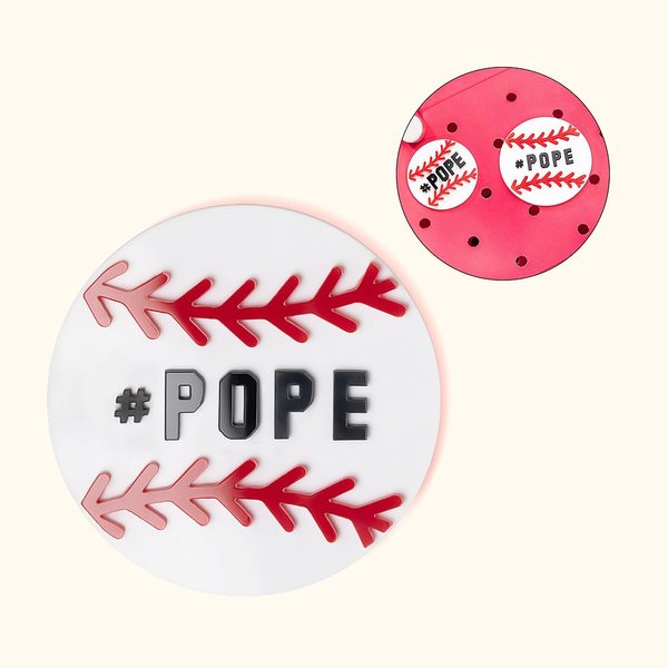 Accessoire pour Sac Bogg Personnalisé avec Motif Balle et Texte Baseball Football en Acrylique Cadeau Anniversaire pour Amoureux de Sport