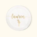 Porte-bijoux personnalisé en céramique avec nom pour la danse de la ballerine Cadeau d'anniversaire et de mariage pour elle