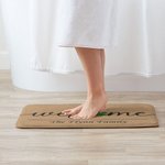 Henkilökohtainen Lucky Four Leaf Clover Non-Slip Welcome Doormat Home Decoration St. Patrickin päivä Housewarming lahja perheelle