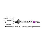 Personalized Silica Gel Hockey Skate Bag Tag with Letter Beads and Colorful Round Bead Sport Theme Name Keychain Gift for Hockey Player Lover