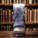 Personalisierte Blumenbuch Drache 20oz Skinny Tumbler mit Strohhalm und Reinigungsbürste tragbare Kaffeetasse Geburtstagsgeschenk für Leser Drachenlie