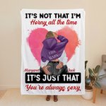 Manta Corazón Acuarela Personalizada You're Always Sexy Decoración Romántica para el Hogar Regalo de Aniversario de San Valentín para Pareja