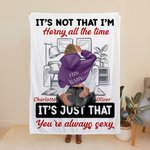 Personalised You're Always Sexy Cozy Living Room Blanket Romantic Home Decoration Valentine's Day Anniversary Gift for Couple