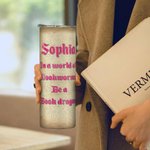 Libro Personalizado Dragón 20oz Skinny Vaso con Tapa Pajita Cepillo de Limpieza Nombre Taza de café Regalo de cumpleaños para el lector amante del dra