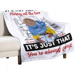 Personalised You're Always Sexy Cozy Living Room Blanket Romantic Home Decoration Valentine's Day Anniversary Gift for Couple