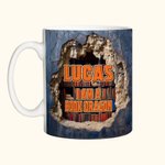 Gepersonaliseerde 3D boek draak keramische mok met naam 11oz/15oz koffiekop verjaardagscadeau voor lezers draak liefhebbers