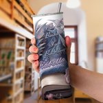 Personalisierte Blumenbuch Drache 20oz Skinny Tumbler mit Strohhalm und Reinigungsbürste tragbare Kaffeetasse Geburtstagsgeschenk für Leser Drachenlie