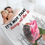 Personalized You're Always Sexy Busy City Blanket Romantic Home Decoration Valentine's Day Anniversary Gift for Couple