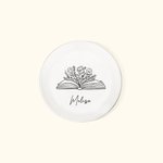 Personalised Floral Book Ceramic Ring Jewellery Dish Valentine's Day Birthday Gift for Her Book Lover