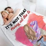 Manta Corazón Acuarela Personalizada You're Always Sexy Decoración Romántica para el Hogar Regalo de Aniversario de San Valentín para Pareja