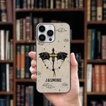 Gepersonaliseerd Draak Sterrenhemel Telefoonhoesje Hard TPU Hoesje met Naam Verjaardagscadeau voor Drakenliefhebber