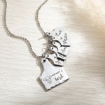Pendentif Inoxydable Personnalisé avec Gravure Prénom sur Plaques en Forme d'Étiquette Oreille Vache Cadeau pour Amoureux Élevage Animal de Compagnie
