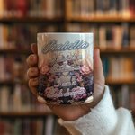 Tazza in ceramica personalizzata con nome, tazza di caffè, regalo di compleanno per lettori e amanti dei draghi.