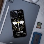 Gepersonaliseerd Draak Sterrenhemel Telefoonhoesje Hard TPU Hoesje met Naam Verjaardagscadeau voor Drakenliefhebber