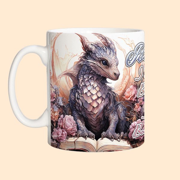 Tazza in ceramica personalizzata con nome, tazza di caffè, regalo di compleanno per lettori e amanti dei draghi.